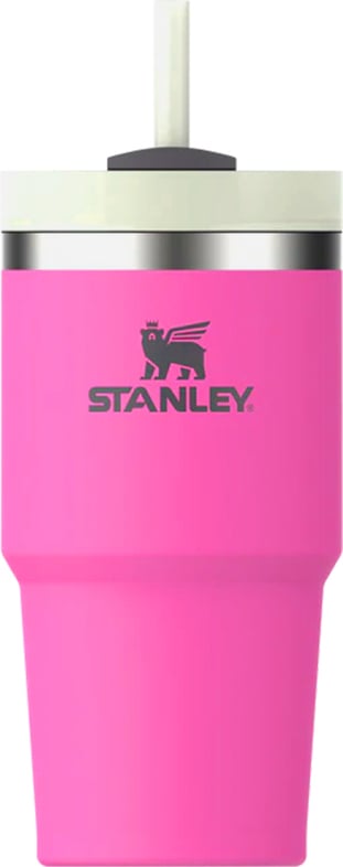 Quencher H2.0 Flowstate Thermobecher mit Griff und Strohhalm, Hot Pink, 590 ml