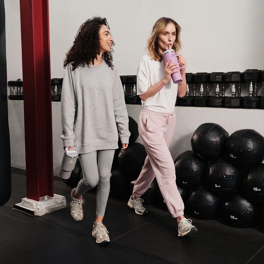 Quencher H2.0 Cherry Blossom Gobelet isotherme avec paille, 1,18 L