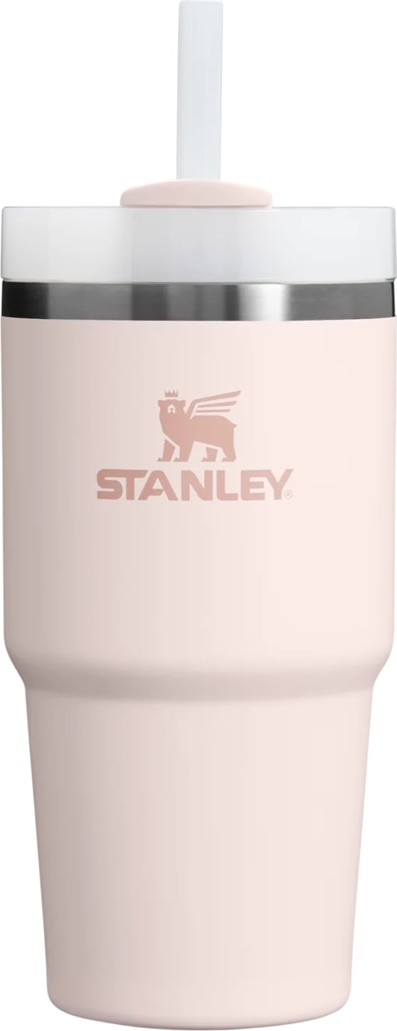 Quencher H2.0 Rose Quartz 2.0 Isolierbecher mit Strohhalm, 600 ml