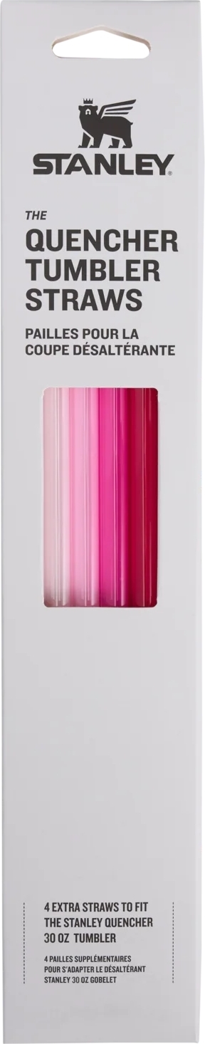 Quencher H2.0 Strohhalme für Thermobecher 890 ml, rosa, 4 St.