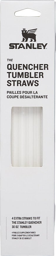 Quencher H2.0 sugerør til termokop 890 ml, gennemsigtige, 4 stk.
