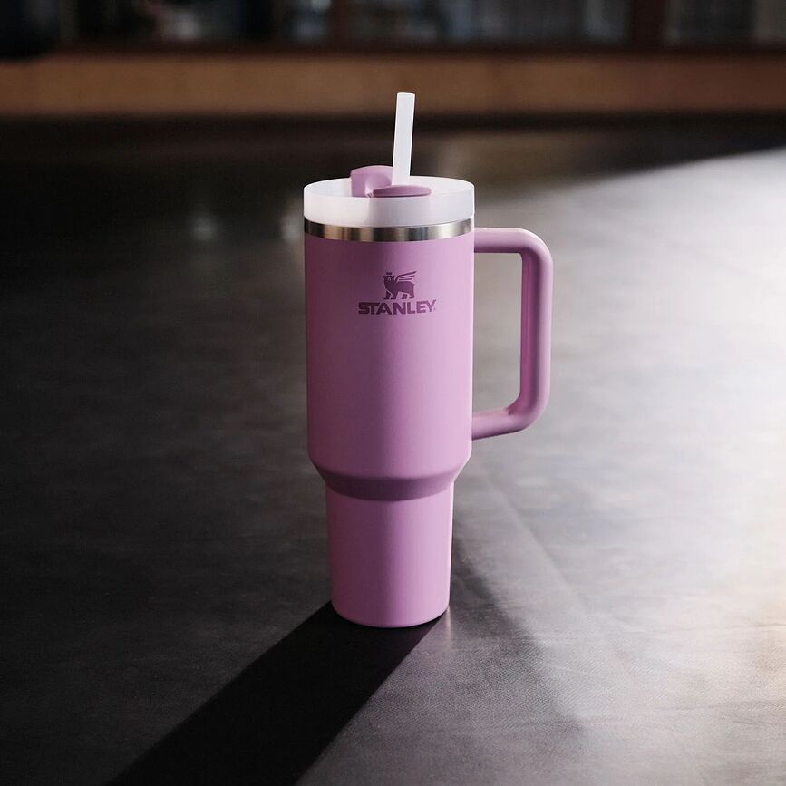 Quencher H2.0 Termo lonček, 1,18 l, s slamico, Cherry Blossom