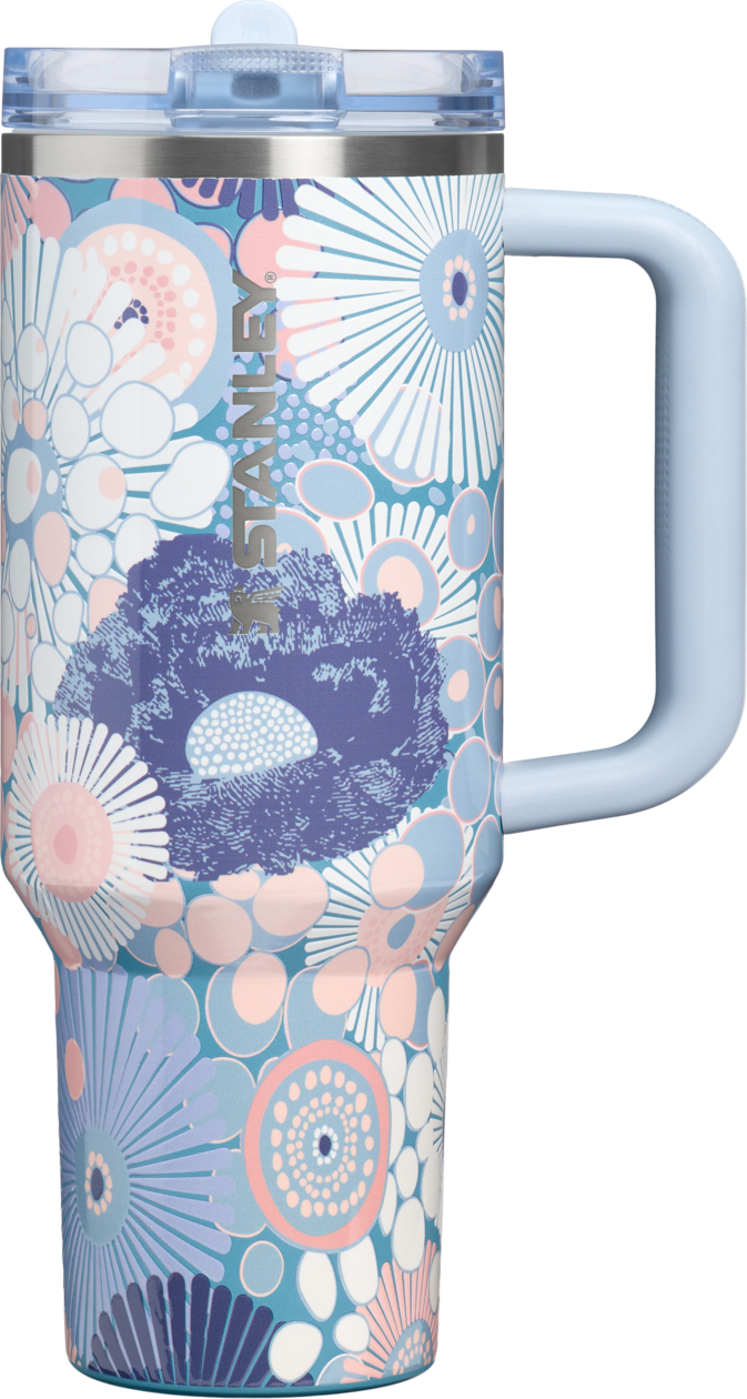 Quencher ProTour Thermobecher mit Strohhalm Blue Dream Wildflower 1,18 l