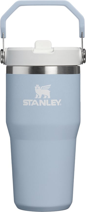 Tazza termica IceFlow con manico e cannuccia, Blue Dream Stone, 590 ml