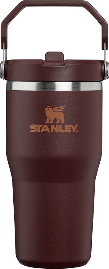 Tazza termica IceFlow con manico e cannuccia, Coffee, 590 ml
