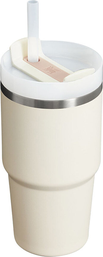 Terminis puodelis su šiaudeliu Quencher H2.0 Flowstate Cream 2.0 600 ml