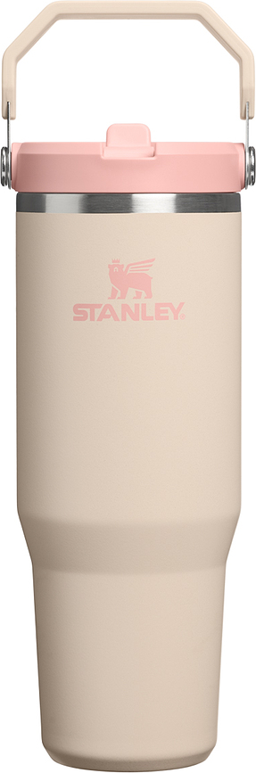 Термокружка IceFlow з ручкою та соломинкою, Champagne, 890 ml