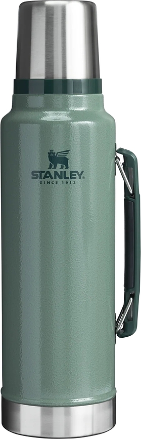 Termos Legendary Classic con manico 1,4 L, verde Hammertone
