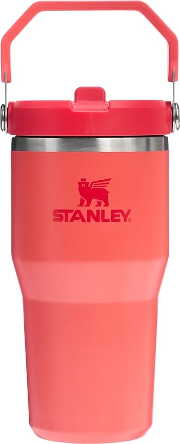Tumbler termico IceFlow con manico e cannuccia 590 ml, Hot Coral