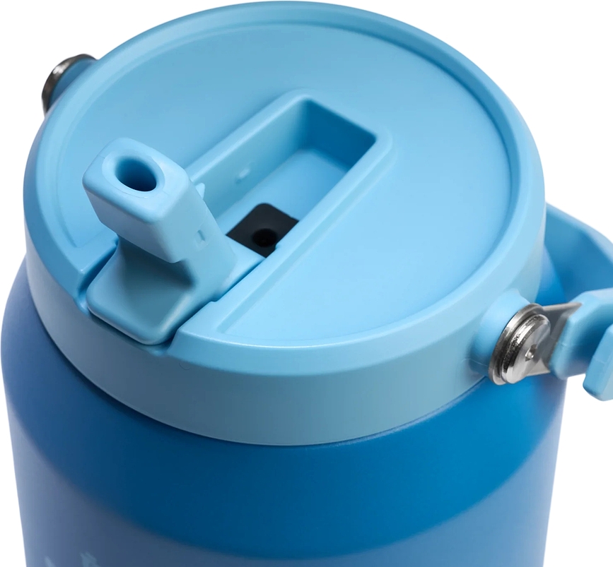 Vaso Térmico con asa y pajita IceFlow Hydrangea, 1,9 L