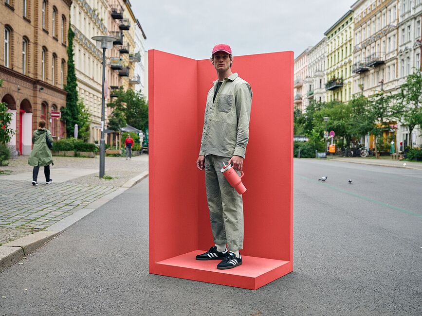 Vaso Térmico Quencher H2.0, 1,18 l, Cherry Blossom, con pajita