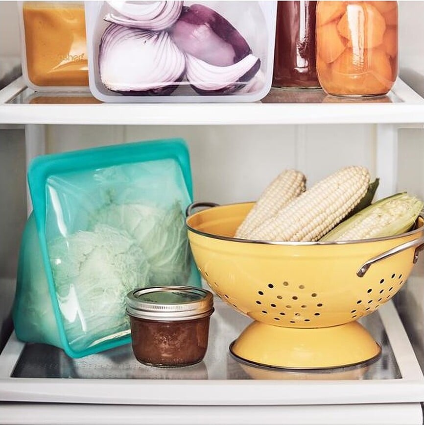 Bolsa de silicona para alimentos Stasher Stand Up Mega, 3 l, transparente