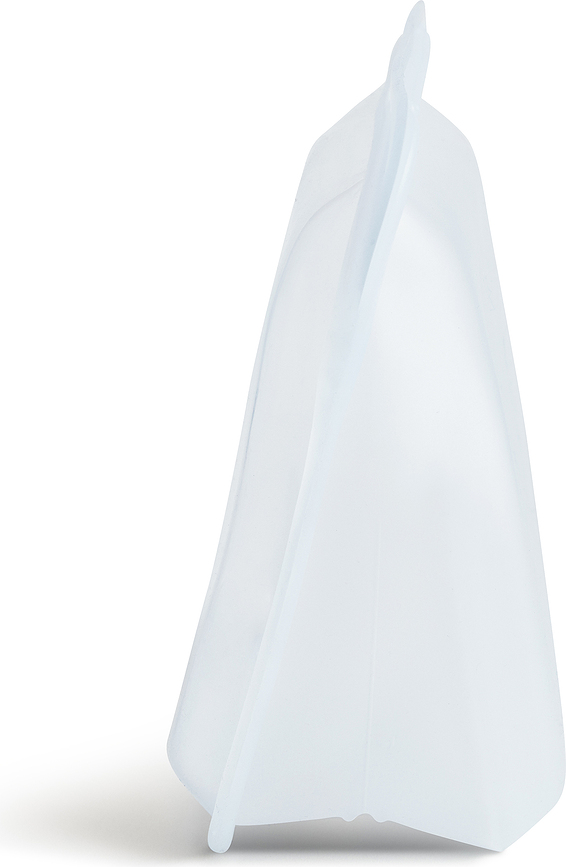 Bolsa Reutilizable de silicona Stasher Stand Up Mini, 0,8 L, transparente