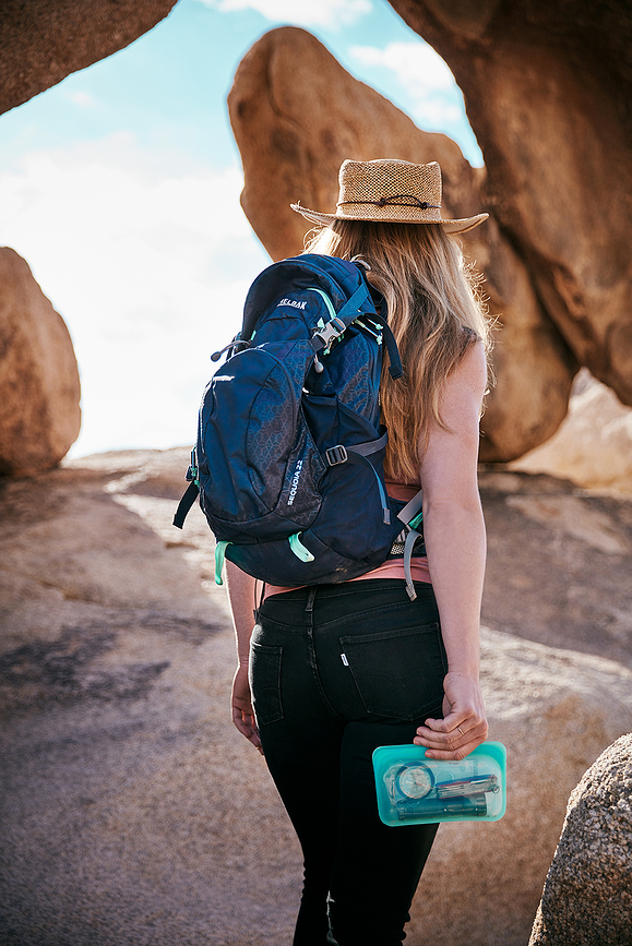 Bolsa de silicona Stasher, para snacks, transparente