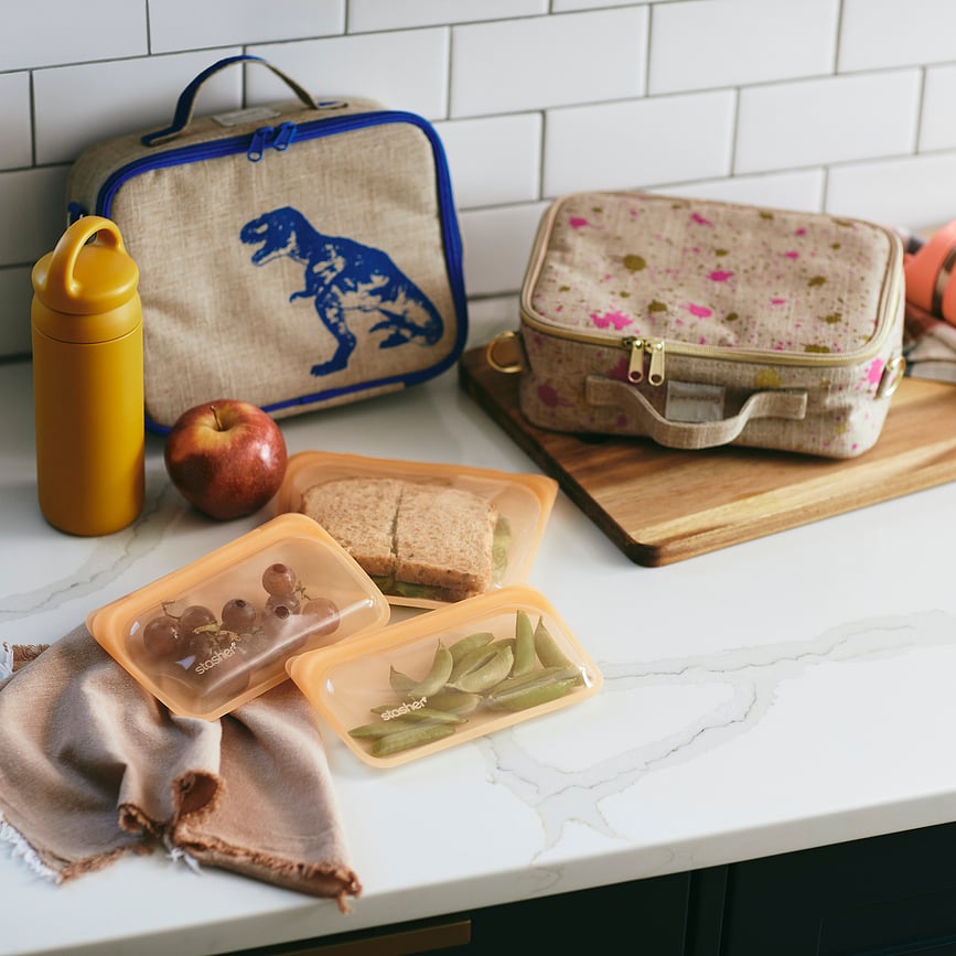 Bolsa de silicona para snacks Stasher Rainbow, lavanda