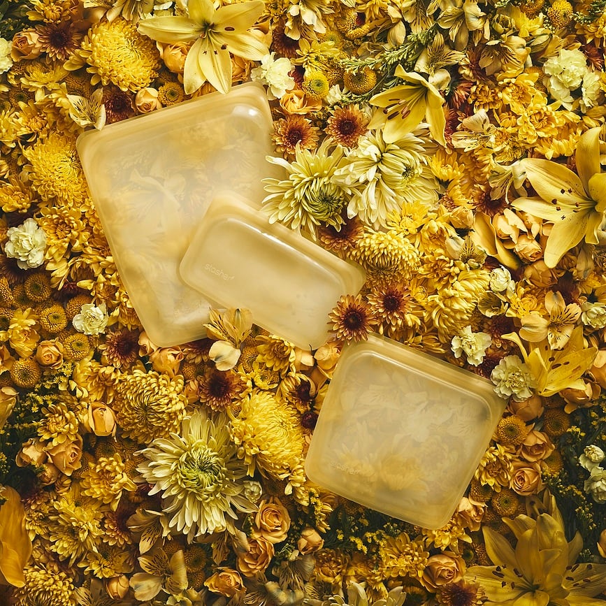 Bolsa de silicona para snacks Stasher Rainbow, lavanda