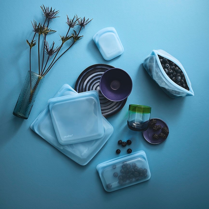 Bolsa de silicona para snacks Stasher Rainbow, lavanda