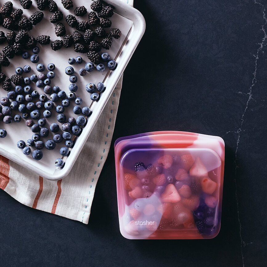 Bolsa para sándwiches de silicona Stasher, transparente