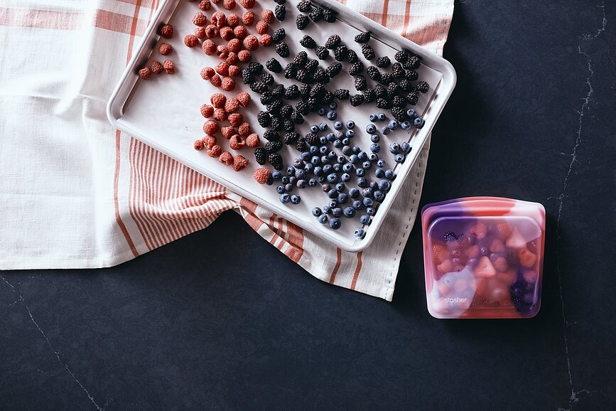 Bolsa para sándwiches de silicona Stasher, transparente
