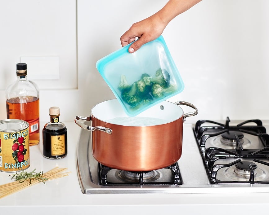 Bolsa para sándwiches de silicona Stasher, transparente