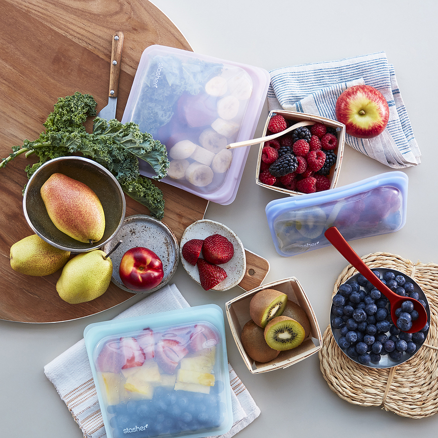 Bolsa para sándwiches de silicona Stasher, transparente