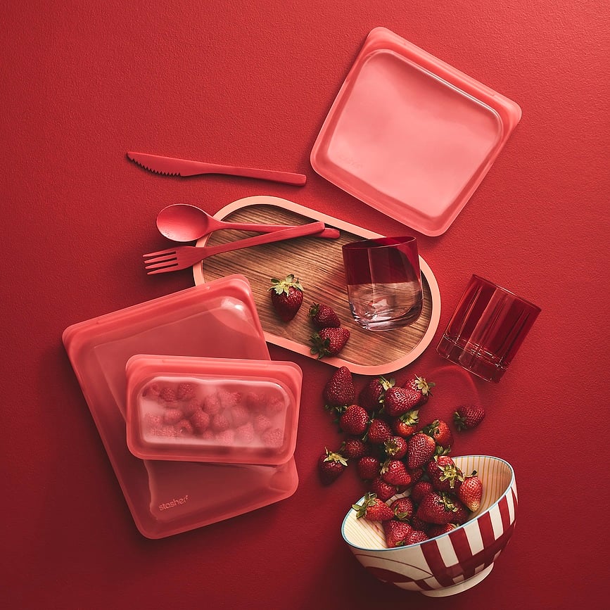 Bolsa de silicona Stasher Rainbow, para sándwiches, lavanda