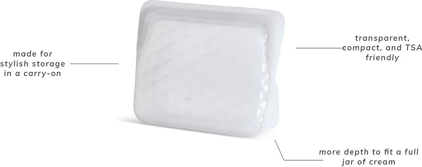 Stasher Beauty Essentials Trousse, rose poudré