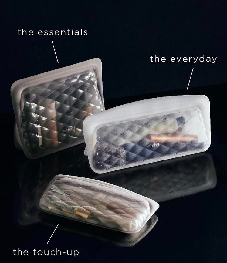 Stasher Beauty Essentials Trousse, rose poudré