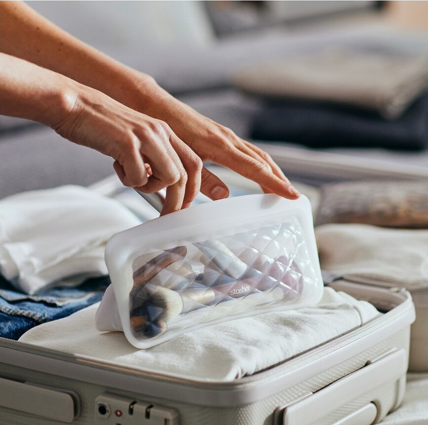 Stasher Beauty Everyday Kozmetična torbica, taupe