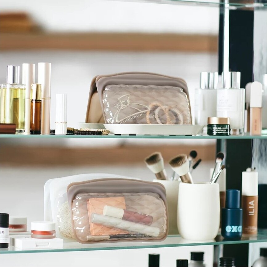 Stasher Beauty Touch-Up Kozmetična torbica, taupe