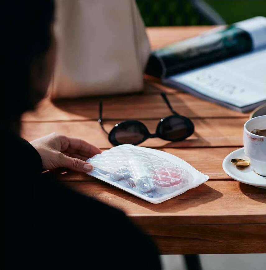 Stasher Beauty Touch-Up Trousse, taupe