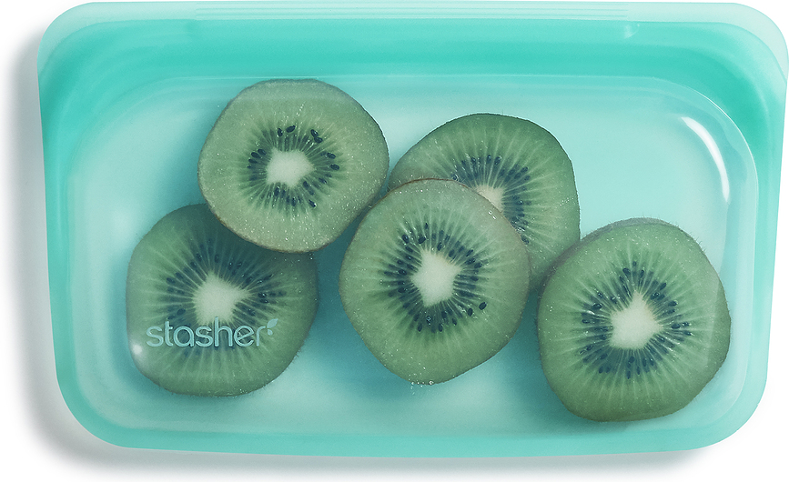 Stasher Pochette pour snacks, en silicone, bleu marine