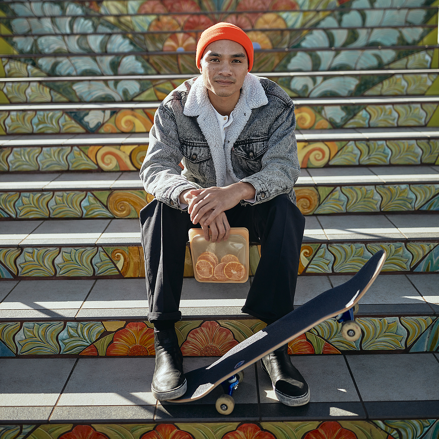 Stasher Rainbow Sac de Conservation pour sandwichs, silicone, lavande