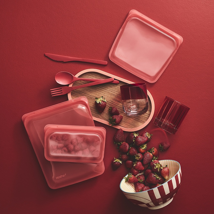 Stasher Rainbow Sac de Conservation pour sandwichs, silicone, lavande