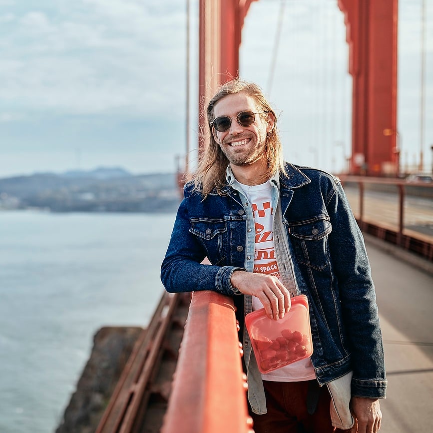 Stasher Rainbow Vrećica za sendviče silikonska lavanda