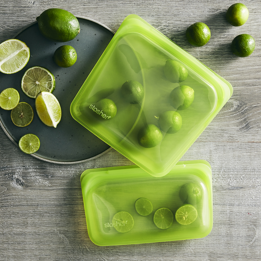 Stasher Pochette en Silicone pour goûter, transparente