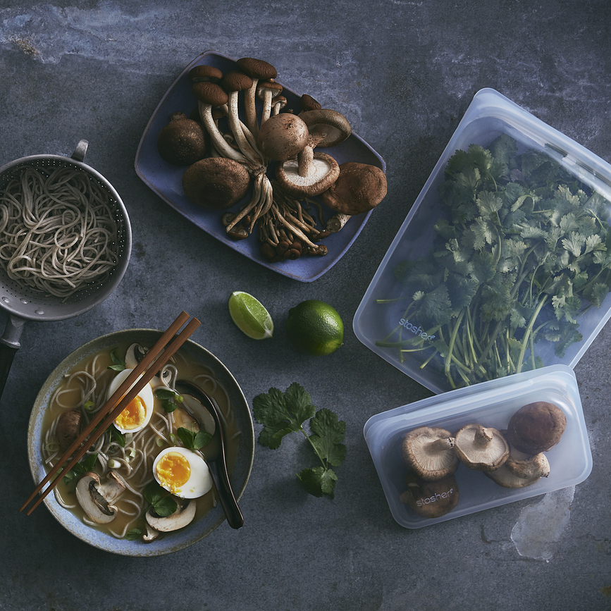 Stasher Pochette en Silicone pour goûter, transparente