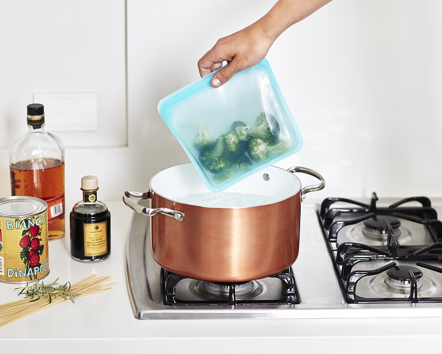 Stasher Sac de Rangement pour sandwichs, en silicone, transparent