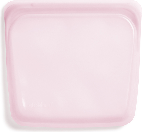 Torebka silikonowa na kanapki Stasher Rainbow różowa