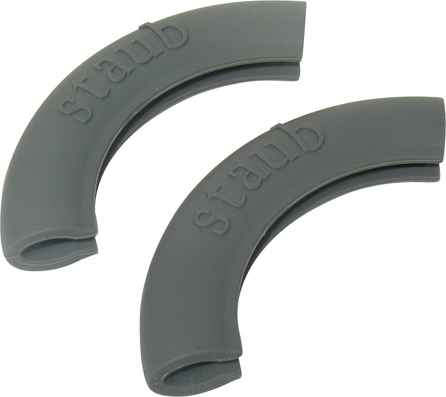 Agarraderas de silicona para ollas Staub, redondas, 2 unidades