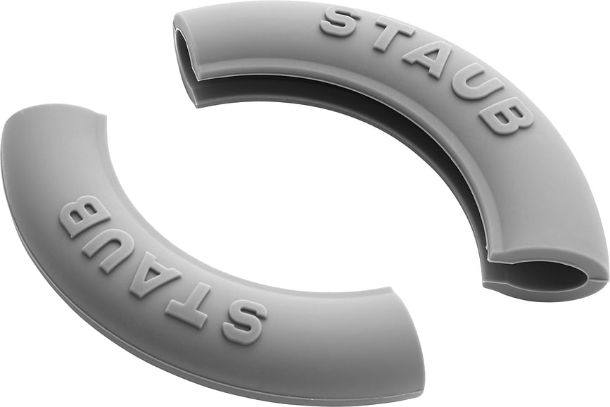 Agarraderas de silicona para ollas Staub, redondas, 2 unidades