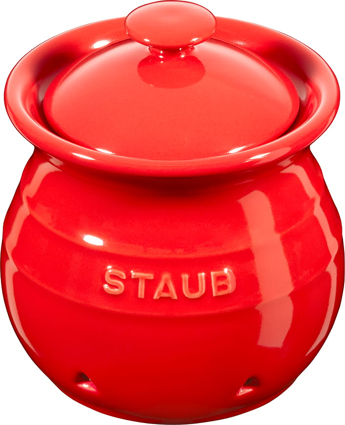 Česnako dėžutė Staub raudonos spalvos 500 ml