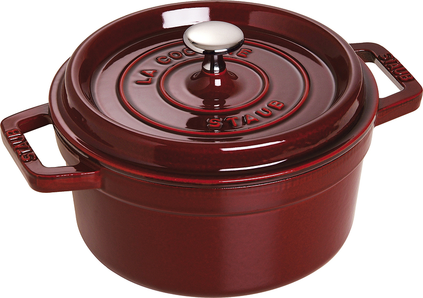 Cocotte de hierro fundido La Cocotte, 2,6 L, granadina