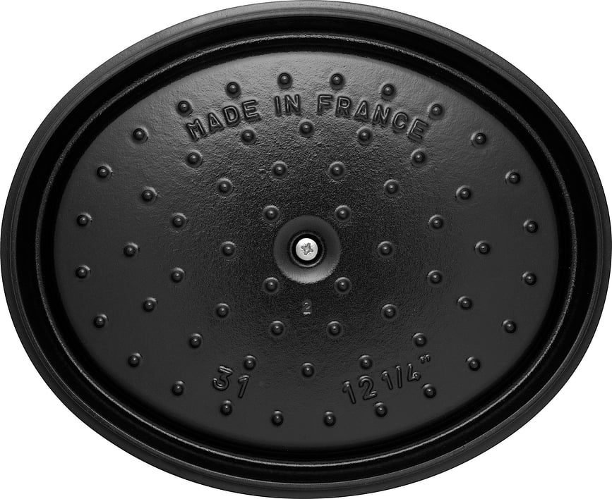 Olla de hierro fundido La Cocotte, ovalada, 4,2 L, negra