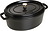 Cocotte de hierro fundido La Cocotte, 6,7 L, ovalada, negra