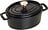 Cocotte de hierro fundido La Cocotte, 600 ml, ovalada, negra