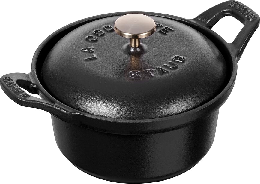 Cocotte de hierro fundido La Coquette, 500 ml, negra