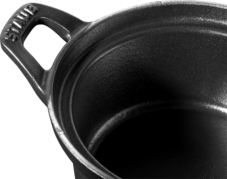 Cocotte de hierro fundido La Coquette, 500 ml, negra