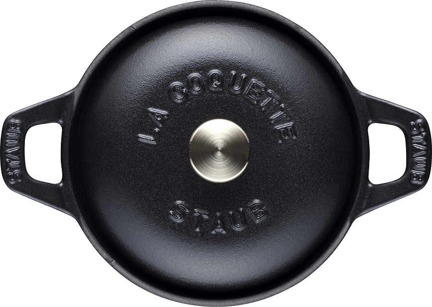 Cocotte de hierro fundido La Coquette, 500 ml, negra
