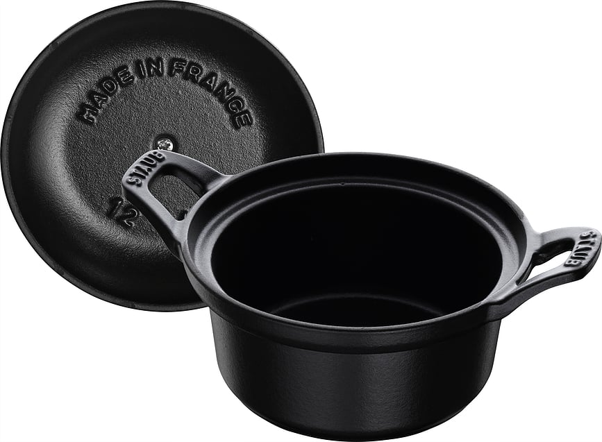 Cocotte de hierro fundido La Coquette, 500 ml, negra